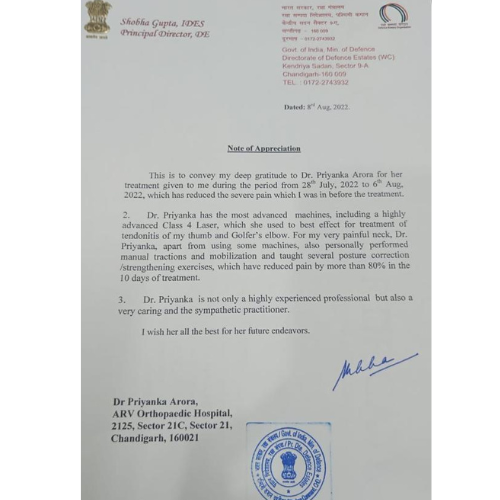 dr priyanka arora certification 2